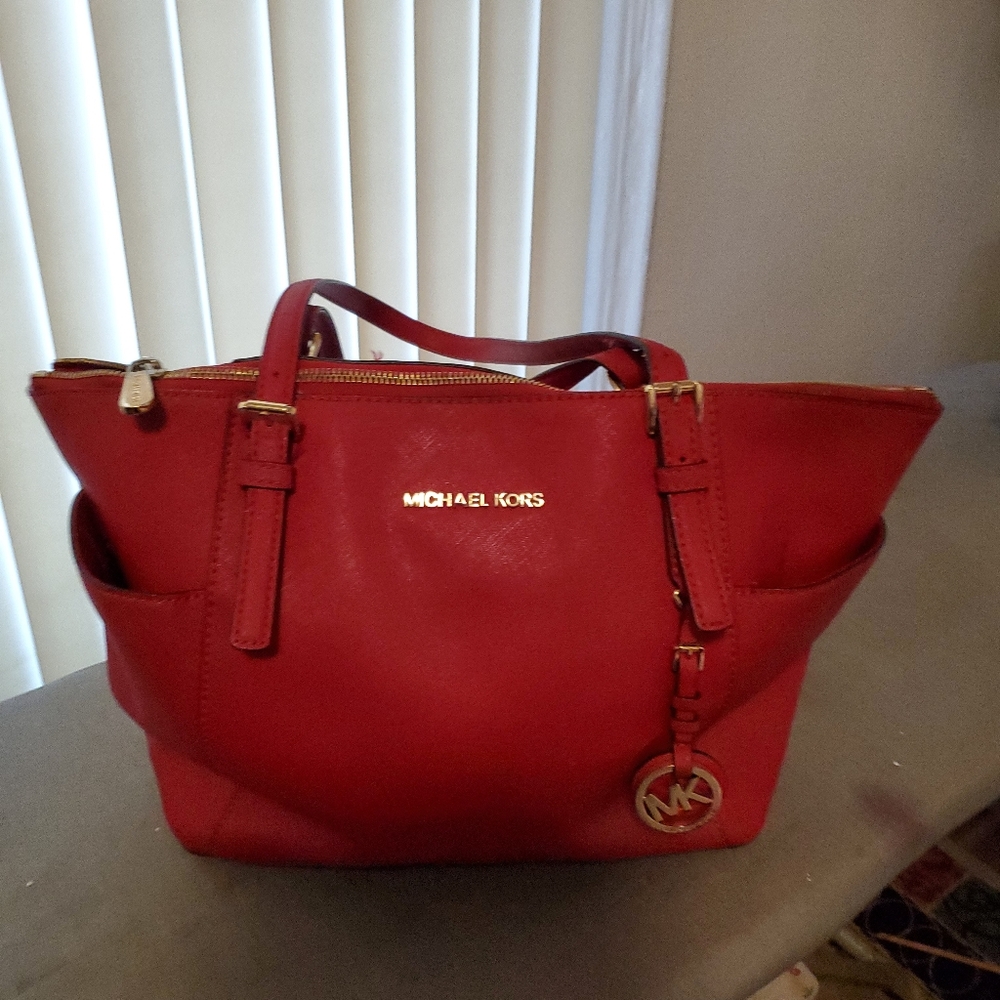 Michael Kors Red Tote/Shoulder bag